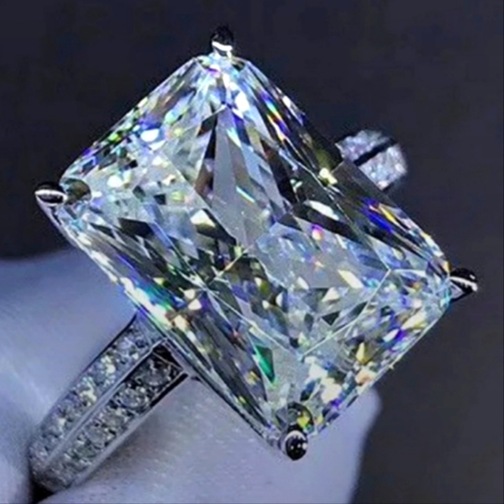 NEW 925 STERLING SILVER DIAMOND HALO RING